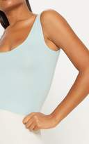 Thumbnail for your product : PrettyLittleThing Dusty Pink Cotton Stretch Scoop Neck Thong Bodysuit