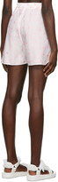 Thumbnail for your product : Cecilie Bahnsen White & Pink Jacquard Nivi Shorts
