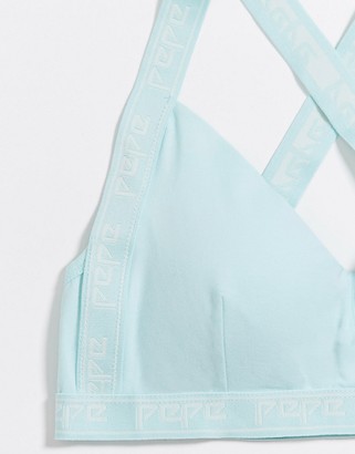 Pepe Jeans alina elastic detail bra - ShopStyle