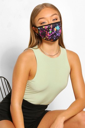 boohoo Paint Splatter Fashion Face Mask