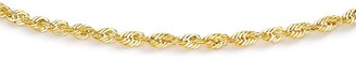 Love GOLD 9ct Gold Sparkle Rope Chain Bracelet