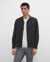 Thumbnail for your product : Club Monaco Camp Collar Linen Blend Shirt