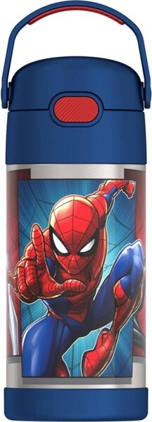 Thermos 16oz FUNtainer Water Bottle with Bail Handle - Spider-Man