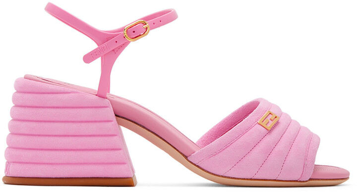 pink suede sandals