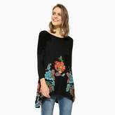Desigual Tee shirt col rond, manches  