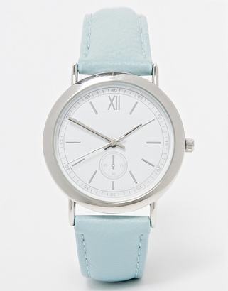 ASOS Vintage Watch with Mini Dials - Blue
