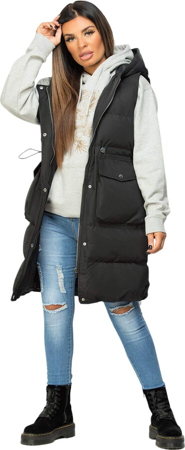 Girls Puffer Lightweight Plaid Quilted Vest Winter Outwear Padded Gilet Jacket 
