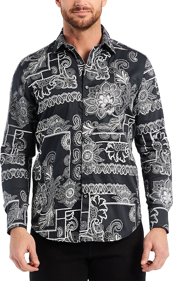 Robert Graham Arden Long Sleeve Woven Shirt