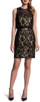 Thumbnail for your product : Cynthia Steffe Sleeveless Metallic Floral Popover Sheath Dress