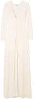 Thumbnail for your product : Halston Gathered Jersey Gown - Cream