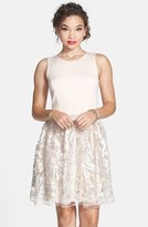 Thumbnail for your product : Love, Nickie Lew Sequin Lace Skater Dress (Juniors)