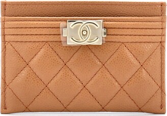 Chanel Sage Green Calfskin Button Line Card Holder Wallet Case 93ck228s at  1stDibs