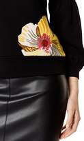 Thumbnail for your product : Karen Millen Floral Embroidered Sweat