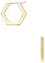 Thumbnail for your product : Marc by Marc Jacobs Hexagon Huggie Hoop Earrings
