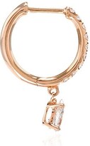 Thumbnail for your product : Anita Ko 18kt Rose Gold Diamond Hoop Earring