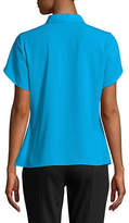 Thumbnail for your product : Calvin Klein Flutter-Sleeve Pleated Top
