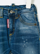 Thumbnail for your product : DSQUARED2 Kids turn-up denim jeans