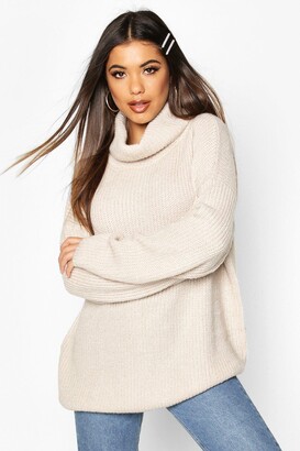 roll neck baggy jumper