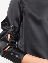 Thumbnail for your product : Ann Demeulemeester Band Collar Long Sleeve Blouse