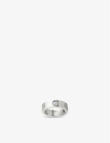 Thumbnail for your product : Cartier Women's White Love 18ct White-Gold And Diamond Ring, Size: 52mm