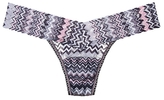 Thumbnail for your product : Hanky Panky Pink Zoe Zig Zag Low-Rise Lace Thong