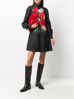 Thumbnail for your product : Undercover Rose And Razor-Print Flared Dress