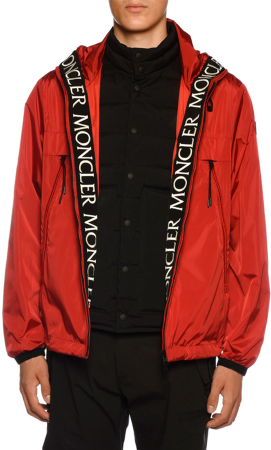 moncler red mens jacket