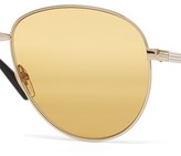 Thumbnail for your product : Gucci Eyewear Eyewear - Aviator Metal Sunglasses - Gold