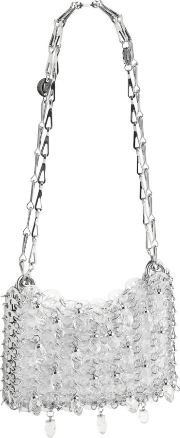 Rabanne Mini Crystal-Resin Chain Cross Body Bag