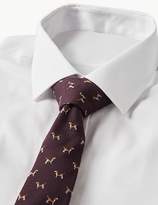 Thumbnail for your product : Marks and Spencer Wool Blend Beagle Tie