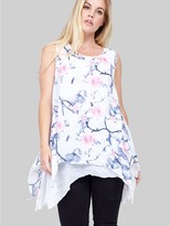 Thumbnail for your product : M&Co Izabel floral longline tunic top