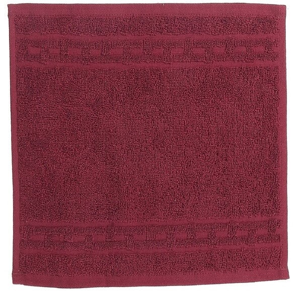 Rustic Covenant Woven Cotton FarmhouseÂ Kitchen Tea Towels, 22 inches x 13  inches, Set of 3, Burgundy Red/Natural Tan