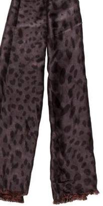 Dolce & Gabbana Leopard Print Shawl