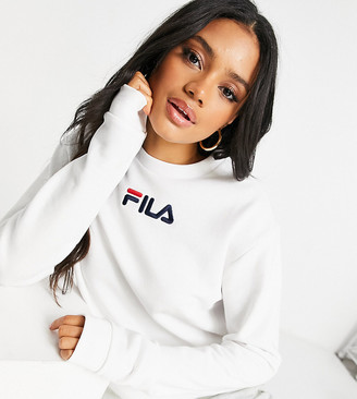 Fila large chest logo oversized sweatshirt in white exclusive to ASOS -  ShopStyle