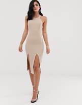 Thumbnail for your product : Vesper Double Thigh Split Midi Dress