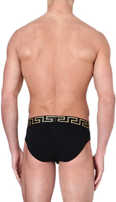 Versace Pack of two Iconic slim-fit stretch-cotton briefs