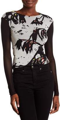 Petit Pois Abstract Print Top