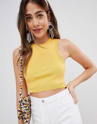 Missguided knitted crop top