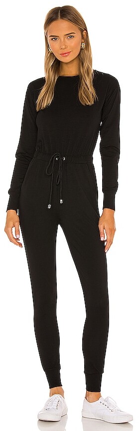 black lounge jumpsuit