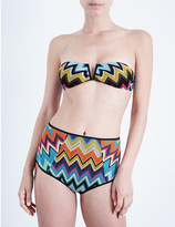 Thumbnail for your product : Missoni Chevron-knit bandeau bikini set