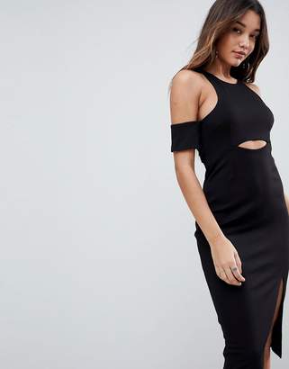 Finders Keepers Leon Cut Away Bodycon Dress