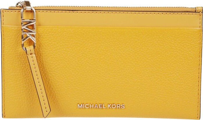 Michael Kors Jet Set Travel Medium Top Zip Card Case Wallet Honeycomb Coin  Pouch