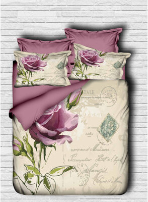 Asir Group INC Purple Microfber 3 Piece Duvet Cover Set