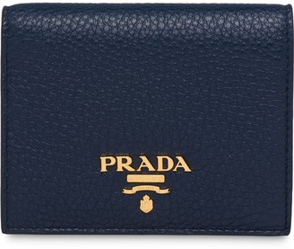 Prada Small Logo-Plaque Wallet