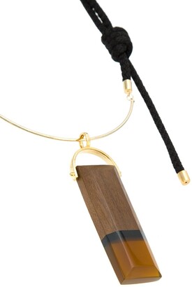 OSKLEN Wood Pendant Necklace