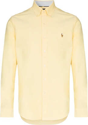 ralph lauren yellow long sleeve shirt