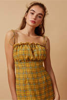 Thumbnail for your product : Finders Keepers SORRENTO MINI DRESS lemon check