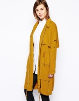 Thumbnail for your product : Tencel 16764 Y.A.S Forest Soft Drapey Longline Jacket