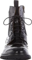 Thumbnail for your product : Barneys New York Wingtip Side-Zip Ankle Boots-Grey