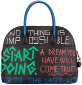 Thumbnail for your product : Balenciaga Small Graffiti Leather Top Handle Bag